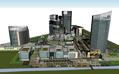 大型商貿(mào)中心項目SU模型